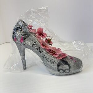 Krewe of Muses Mardi Gras PARADE New Orleans Shoe 2023 Handmade NOLA Silver